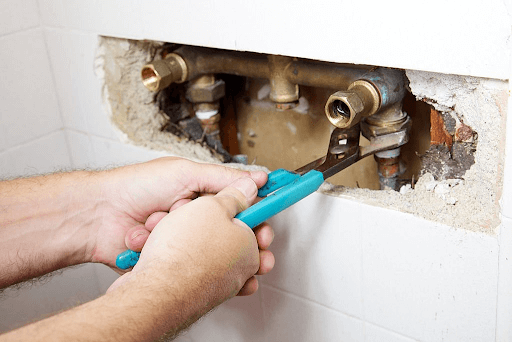 leak repair by professional