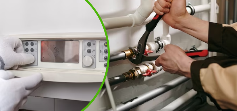 Person fixing a water heater - Troubleshooting and Fixing Common Water Heater Problems in Anaheim